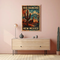 Rio Rancho Desert Landscape New Mexico Realism Poster