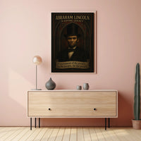 Abraham Lincoln Gothic Art Historical Presidential Poster PosterGoat