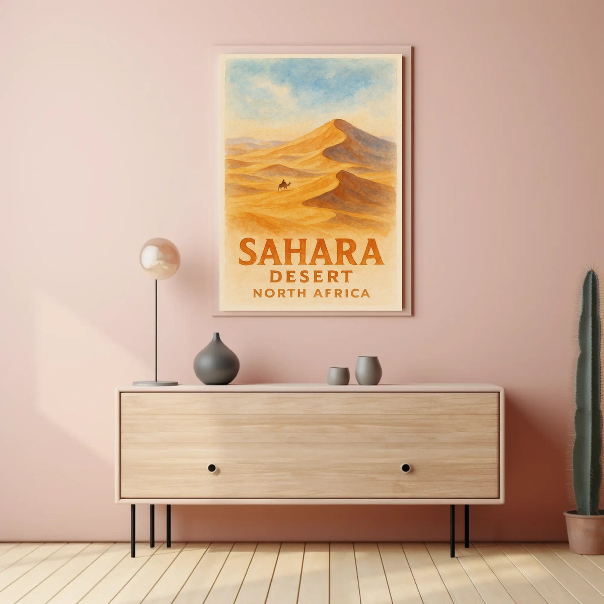 Timeless Sahara Desert Adventure Vintage Poster