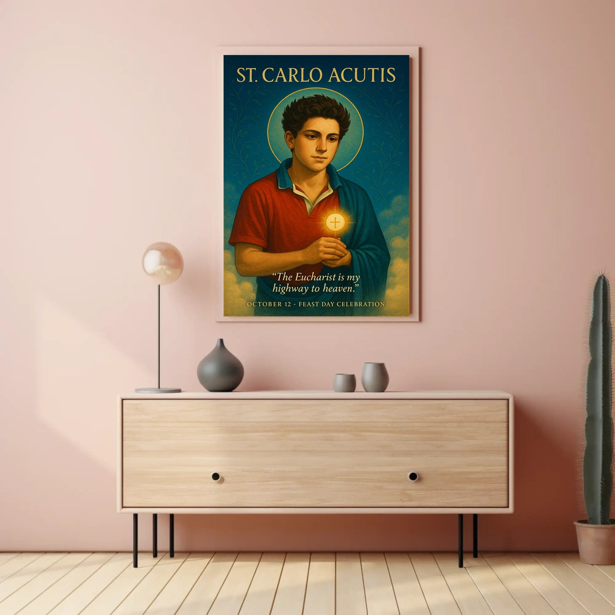 St. Carlo Acutis Feast Day Celebration Poster