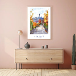 Autumn in Seattle Poster PosterGoat