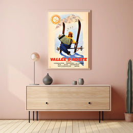 Vintage Vallée d'Aoste Travel Poster PosterGoat