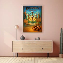 Brussels, Belgium Heart of Europe's Cultural Melange Poster