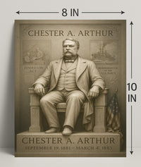 Chester A. Arthur 21st President Poster PosterGoat