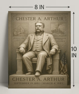 Chester A. Arthur 21st President Poster PosterGoat