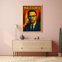 Malcolm X Iconic Leader Poster