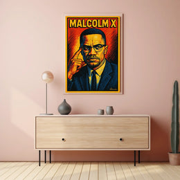 Malcolm X Iconic Leader Poster