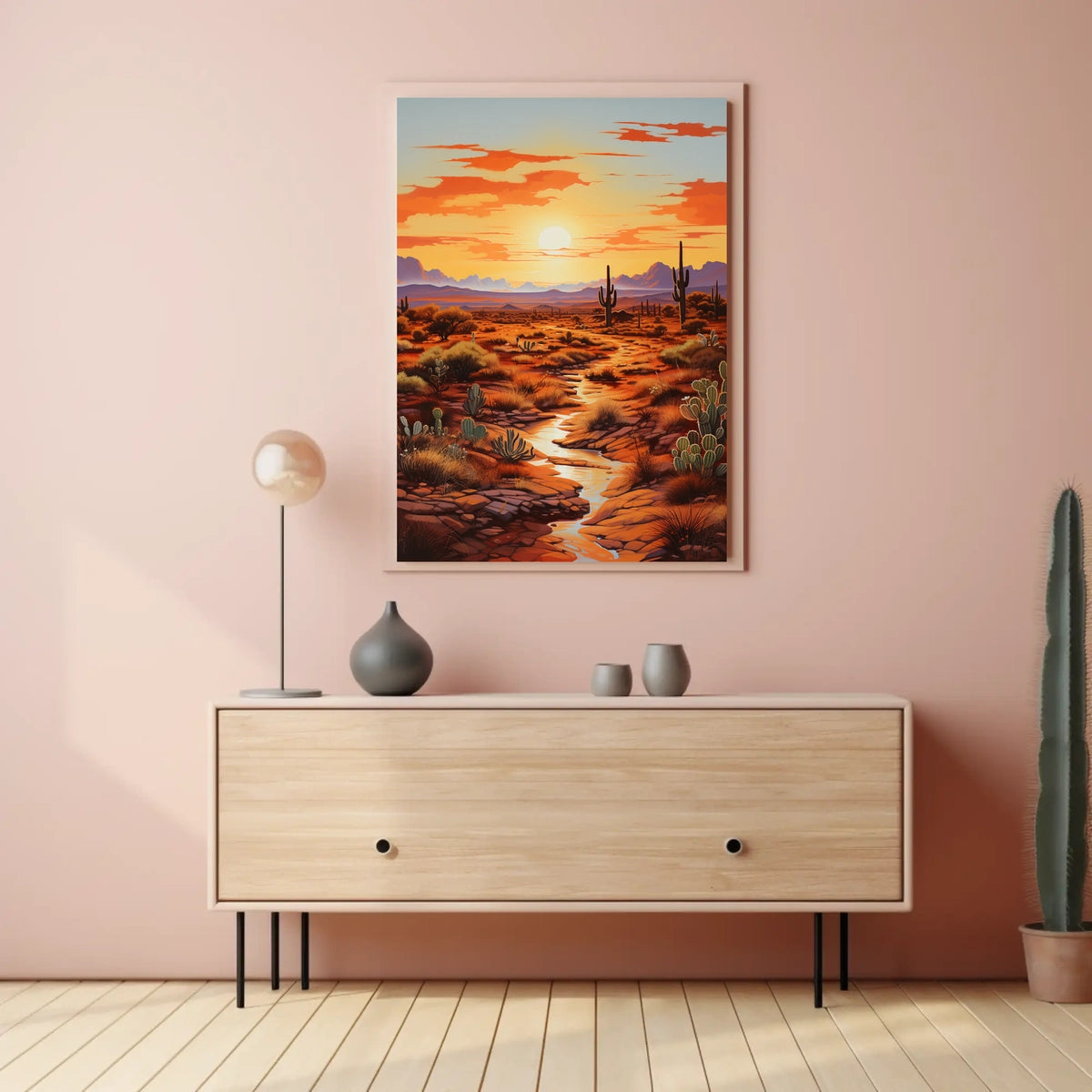 Desert Sunset Poster