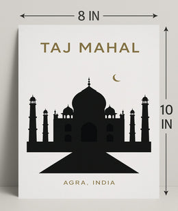Taj Mahal Agra, India Poster PosterGoat