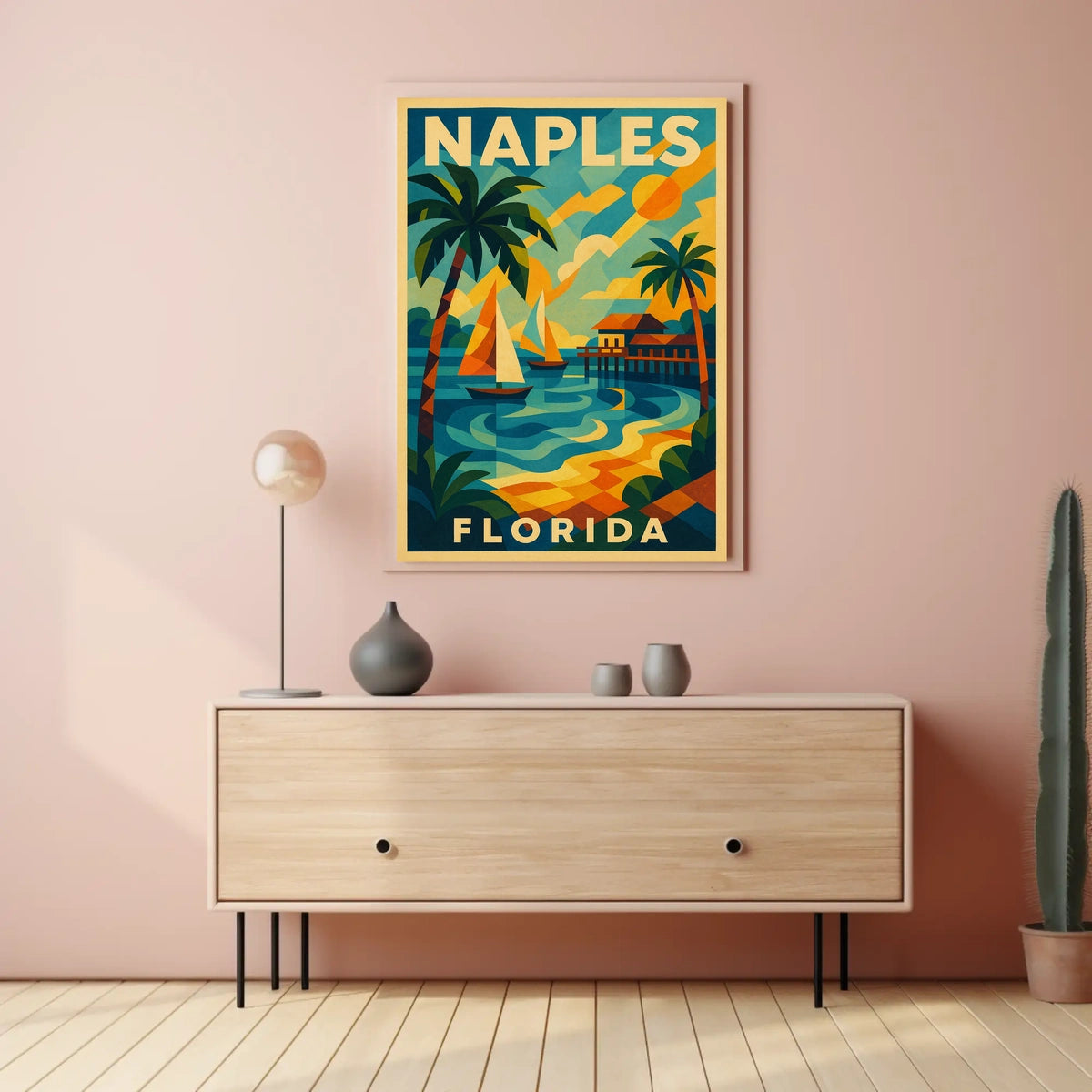 Naples Florida A Tropical Paradise Poster Wall Art