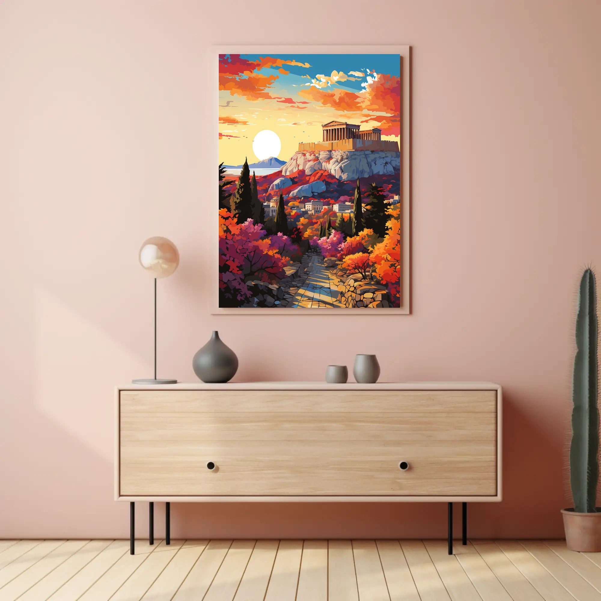Parthenon Sunset Majesty Cultural or Heritage Poster