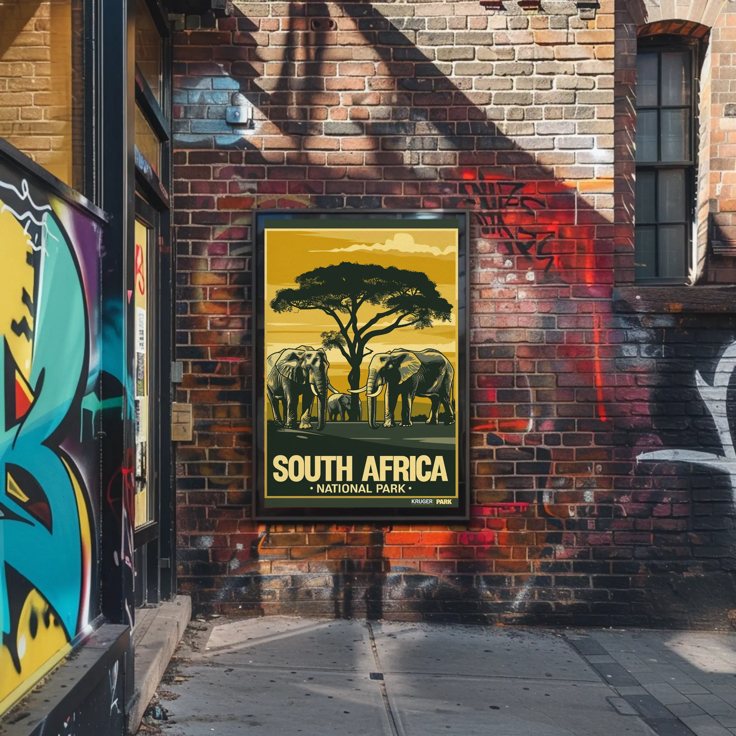 South Africa National Park Vintage Poster