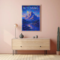 Wyoming Mountain Landscape Poster