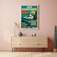 New Hampshire Scenic Vintage Travel Poster PosterGoat