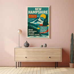 New Hampshire Scenic Vintage Travel Poster PosterGoat