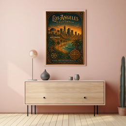 Los Angeles The City Of Angels Poster