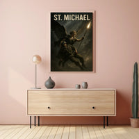 Saint Michael the Archangel Spiritual Art Poster