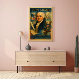 John Adams 2nd President Poster