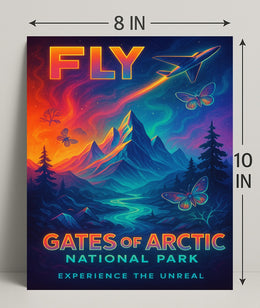 Experience the Unreal: Gates of the Arctic National Park Poster