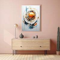 Abstract Technological Sphere Abstract Poster