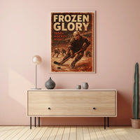 Frozen Glory Icy Landscape Photography Realism Poster