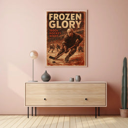 Frozen Glory Icy Landscape Photography Realism Poster