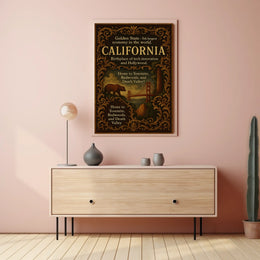 California The Golden State Poster