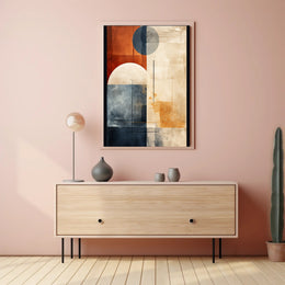 Abstract Geometric Harmony Abstract Poster