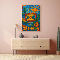 Vibrant Grenada Mosaic Poster