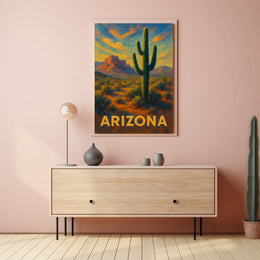 Arizona Desert Landscape Poster