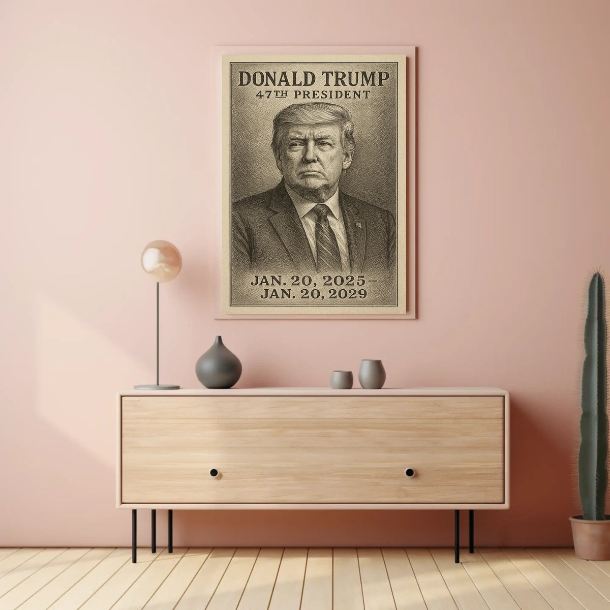 Donald Trump Visionary Leader Minimalist Poster