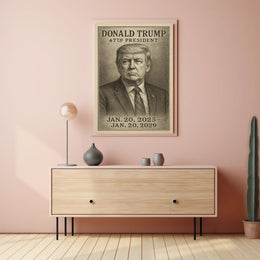Donald Trump Visionary Leader Minimalist Poster