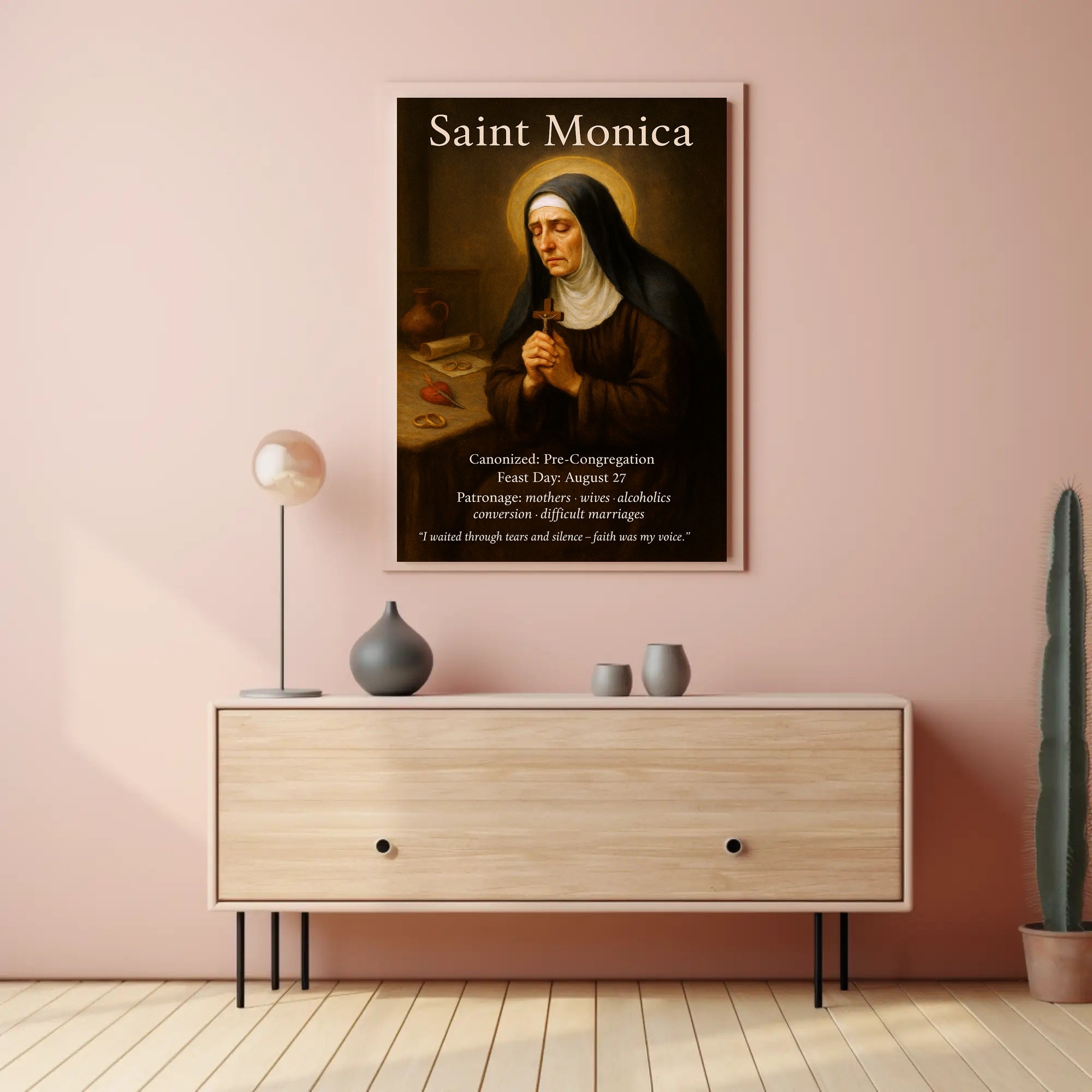 Saint Monica Poster PosterGoat