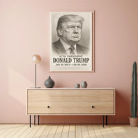 Trump 47th President Historical or Presidential Poster