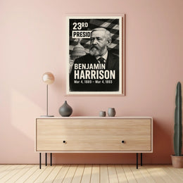 Benjamin Harrison 23rd President of the United States Digital Montaje Poster