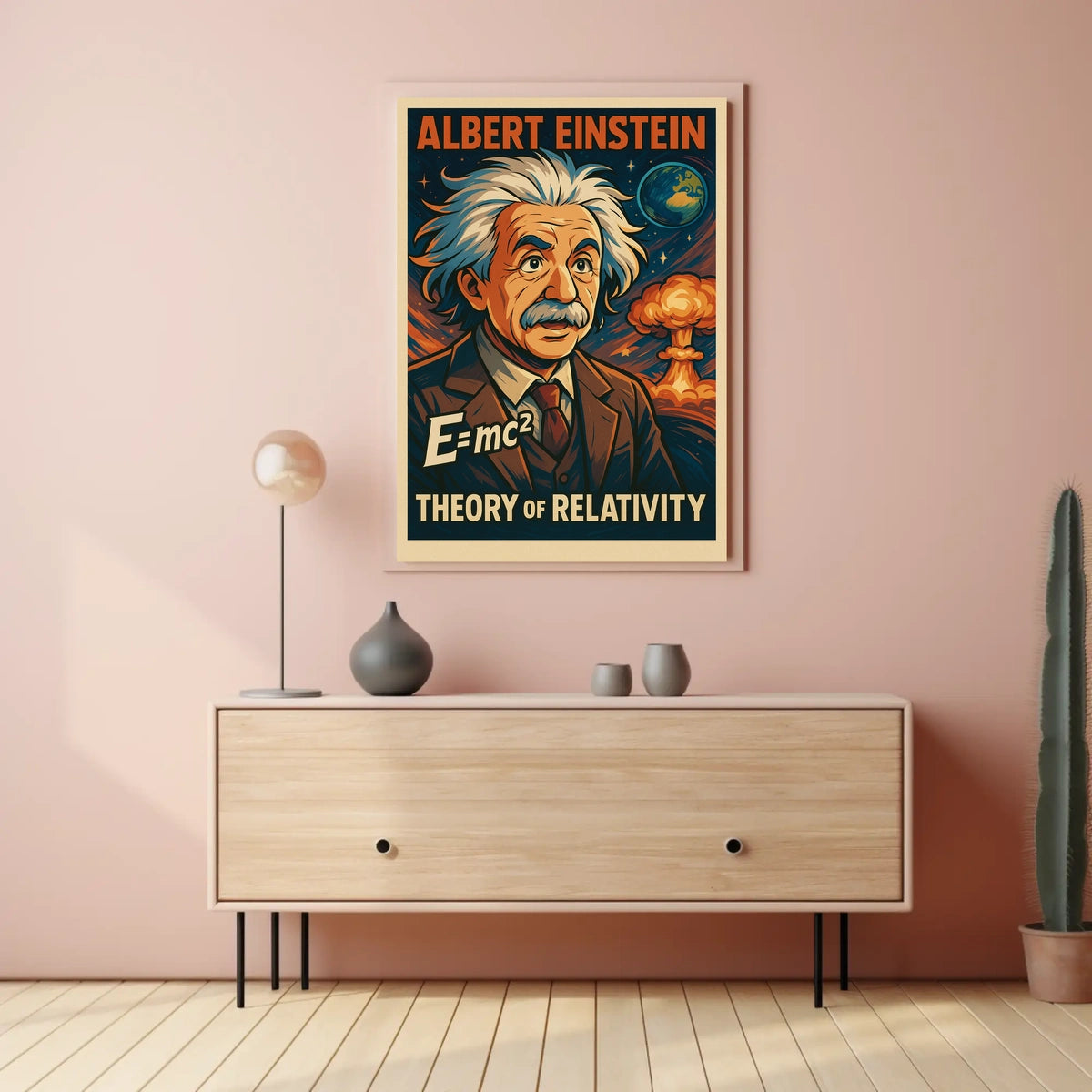 Einstein Relativity Cosmic Science Poster