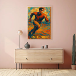Jim Thorpe Athletic Icon Poster