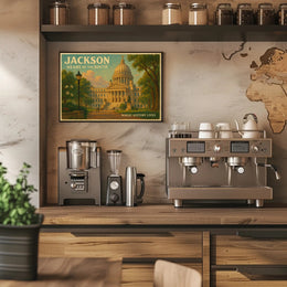 Jackson Heart of the South Travel Poster