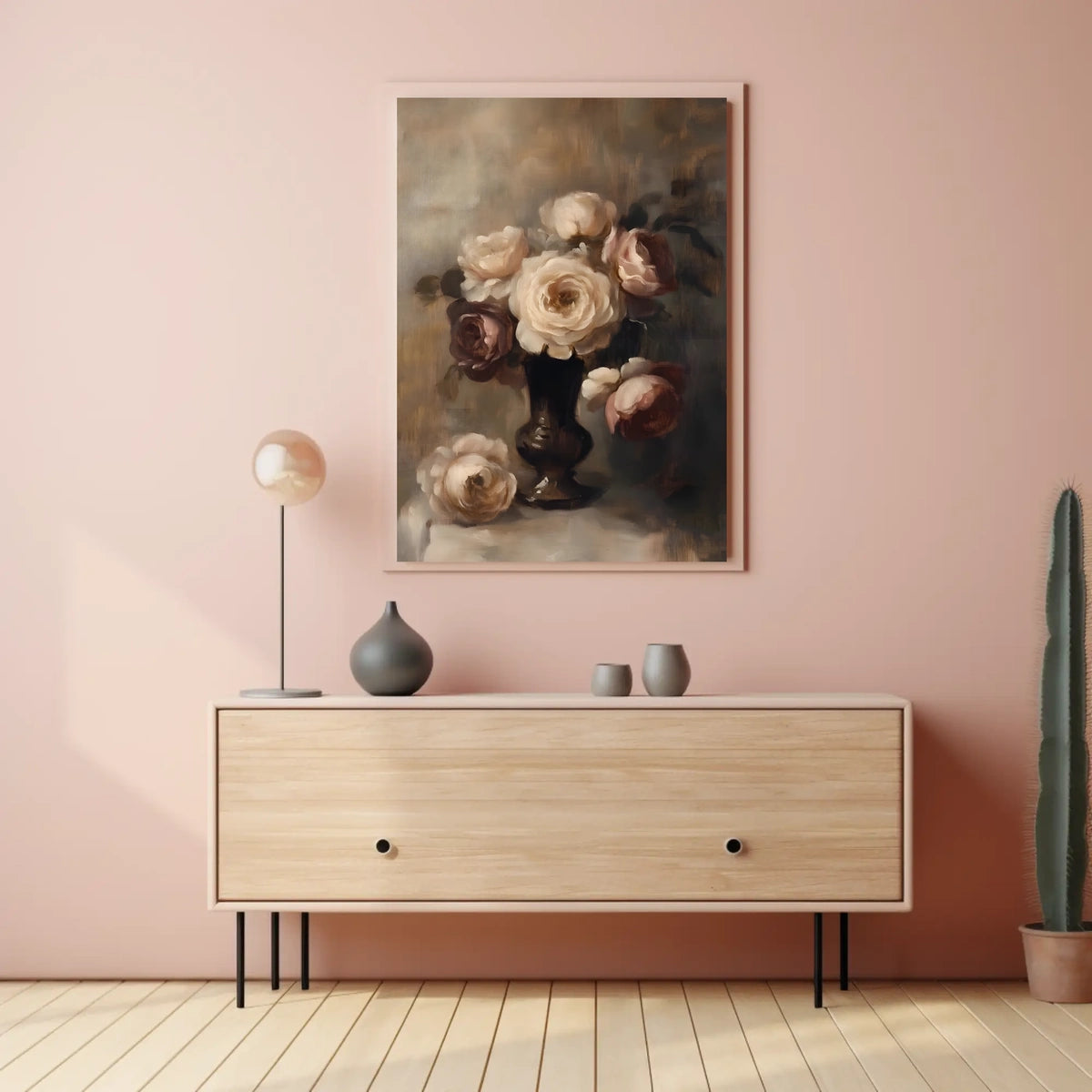 Elegant Floral Still Life Poster