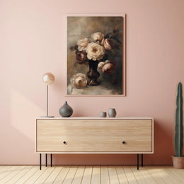 Elegant Floral Still Life Poster