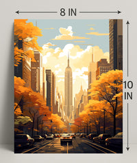 Autumn In The City Poster PosterGoat