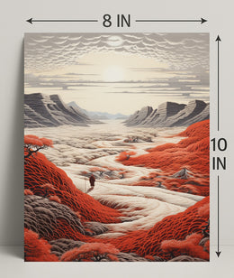 Journey Through The Crimson Valley Poster