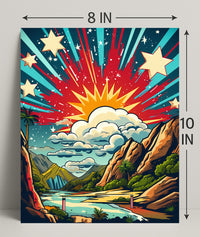 Celestial Landscape Poster