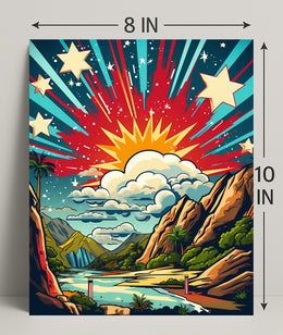 Celestial Landscape Poster