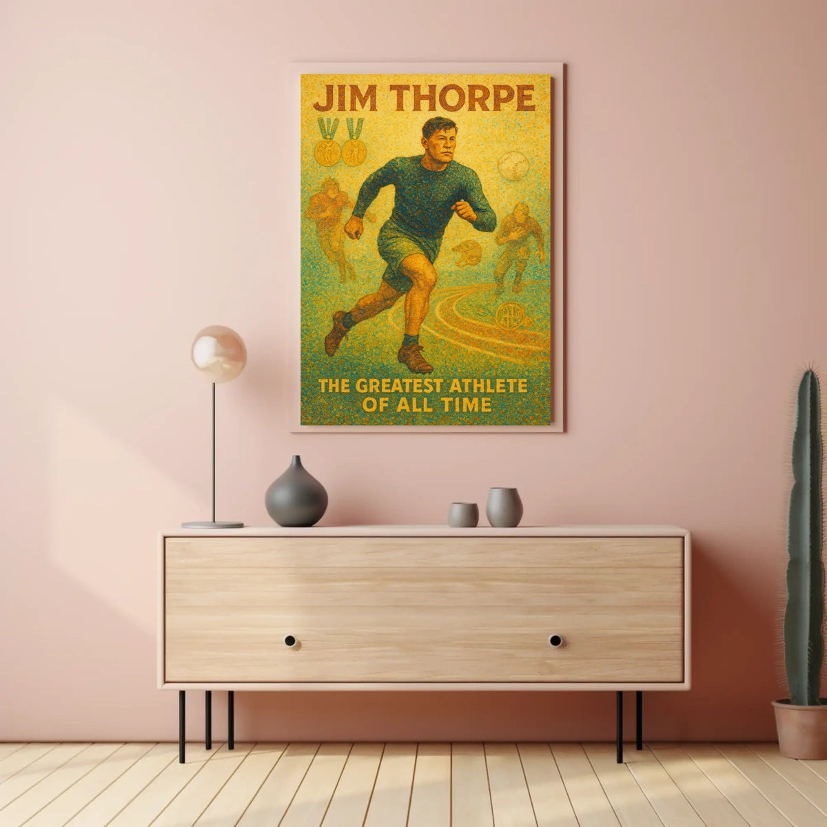 Jim Thorpe Legendary Athlete Poster
