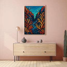 Vibrant Underwater Landscape Poster