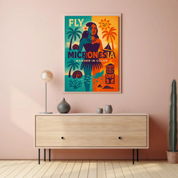 Fly Micronesia Wander in Color Poster