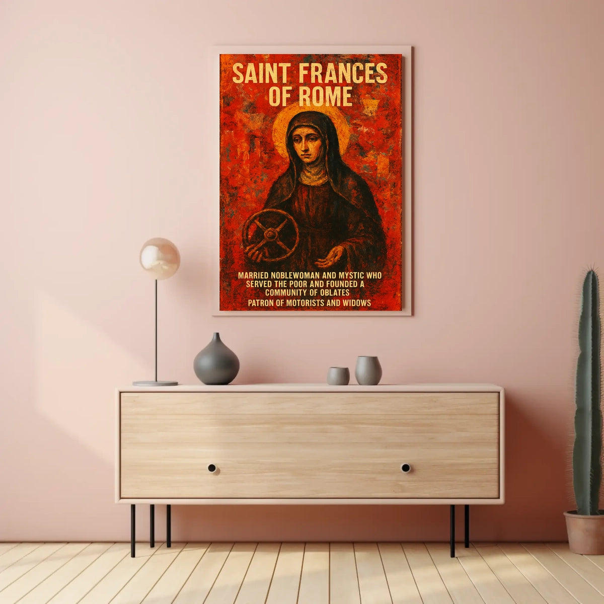 Saint Frances Of Rome Poster