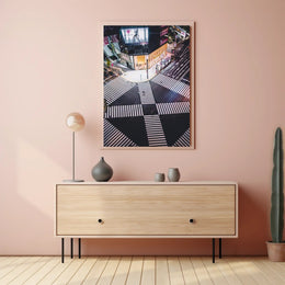 Vibrant City Intersection Poster PosterGoat