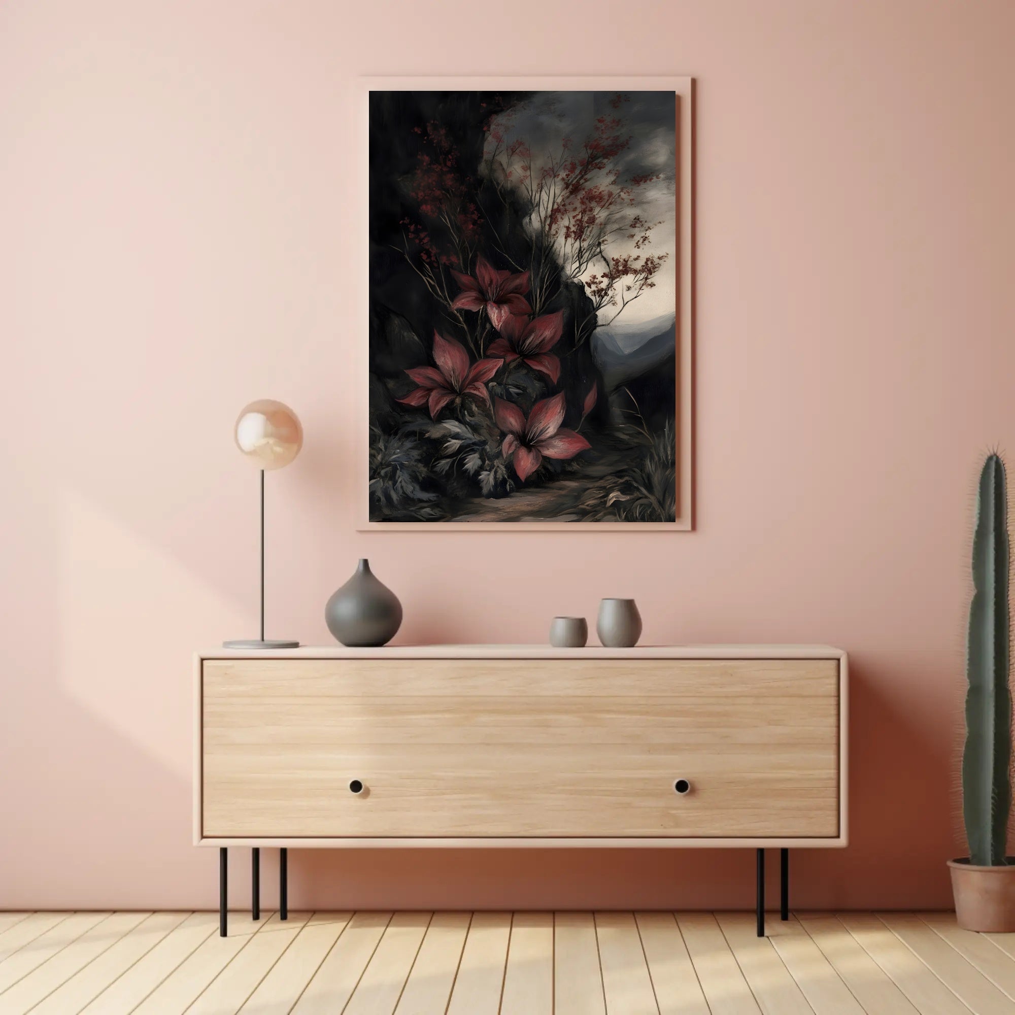 Captivating Enchanted Lilies Natural Landscape Artistic Poster PosterGoat